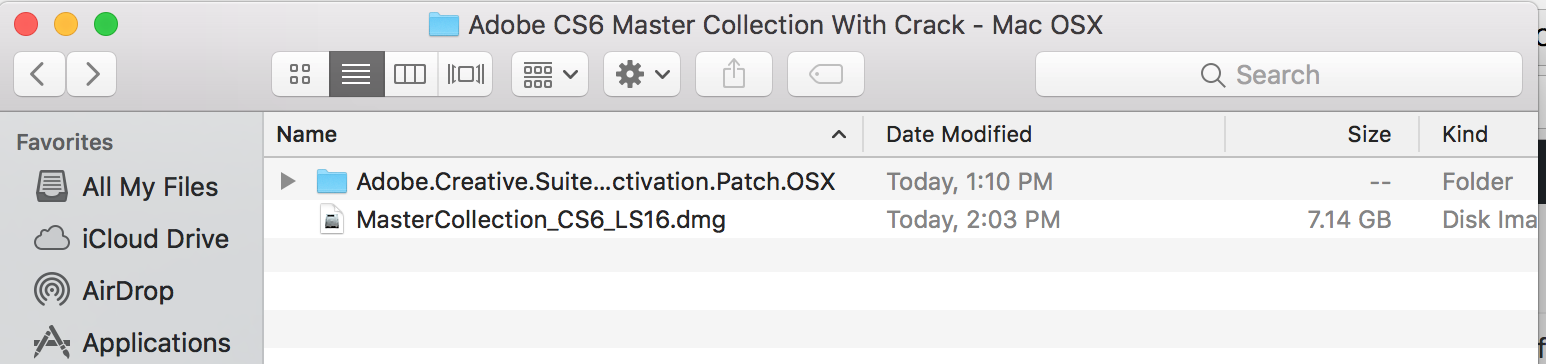 Adobe Cs6 Master Collection Mac Crack Dmg
