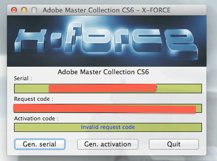 keygen for adobe master collection cs6